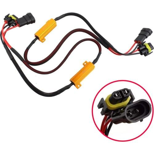 2PCS H8 H11 Automotive LED Fog Light Turn Signal Decoder Fault eliminator For car modification 50w