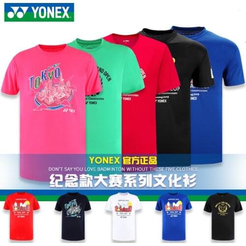2020 Yonex Authentic Badminton Uniforms For Men And Women Yy Competition Cultural Shirt All England Short Sleeve