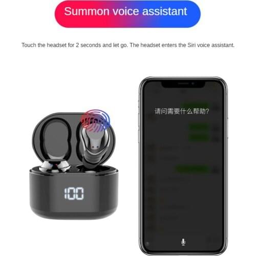 30PCS X6D bluetooth headset earplugs Wireless headphones portable rechargeable warehouse TWS movement double stereo headphones