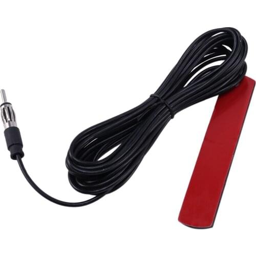 ANT-309 Car Radio Antenna - Universal Car FM Radio Antenna Patch Black Radio Antenna Amplifier Aerial Windscreen Mount 85-112MHZ