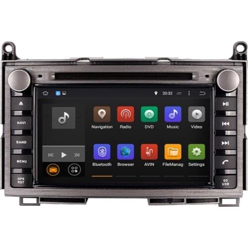 2 Din 1024*600 Car DVD Stereo Audio multimedia headunit Android 9.0 In dash Car GPS navigation system For TOYOTA VENZA 2008-2018