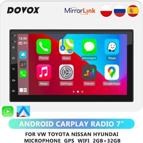 DOVOX Android CarPlay Car Radio 2din GPS Car Stereo Multimedia Player 2 Din Autoradio Navigation For VW Toyota Nissan Hyundai