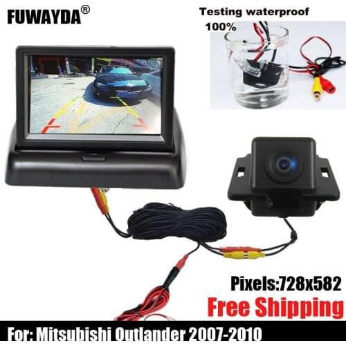 Free shipping!! SONY CCD Chip Special Car Rear View Reverse Parking Backup Safety DVD GPS NAV CAMERA for MITSUBISHI OUTLANDER