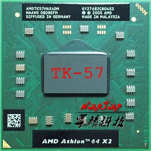 AMD Athlon 64 X2 TK-57 TK 57 TK57 1.9 GHz Dual-Core Dual-Thread CPU Processor AMDTK57HAX4DM Socket S1