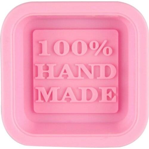 Square Silicone Oven Handmade Soap Molds DIY Soap Mold Arts And Crafts Chocolate Cake Molding 3D Plain Soap Form Tray Mould