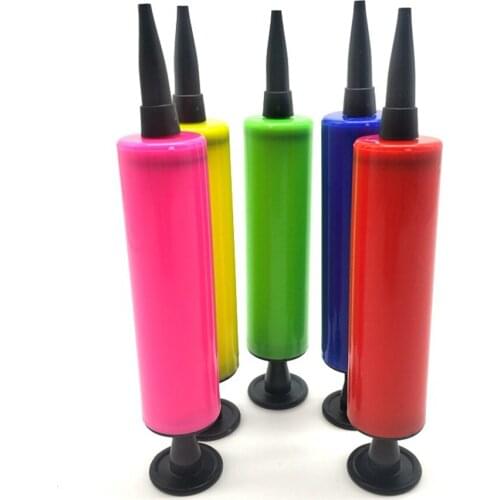 Mini air pump mini hand push air pump for Convenient swimming ring plastic swimming pool party balloon swim ring