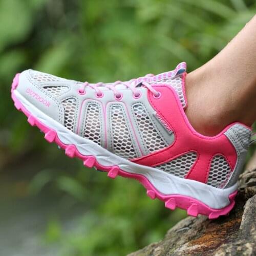Men Hiking Shoes Women Trekking Outdoor Sport Shoe Wear-Resistant Tactical Climbing Shoes Water Upstream Ladies Sneakers for Men