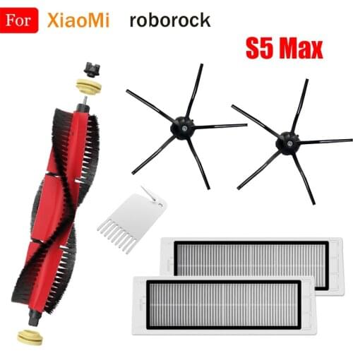 Mop Cloth HEPA Filter Main Brush Side Brush Parts For XiaoMi Roborock S5 Max S50 S51 S55 S6 S6 Pure E25 E35 Vacuum Accessories
