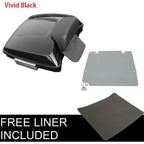 Motorcycle 5.5" Razor Pack Trunk Backrest Base Plate For Harley Tour Pak Touring Road King Street Glide Road Glide 2014-2020