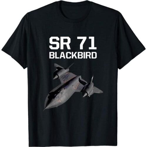 Sr 71 Blackbird, Airplane Jet Shirt 2019 Fashion Short Sleeve Black Mens Youth Round Collar Customized Comfortable Male T-Shirt