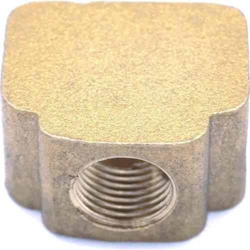 1/8" BSP Equal Female Tee 3 Ways Brass Pipe Fittings Connector For Grease System Hydraulic System