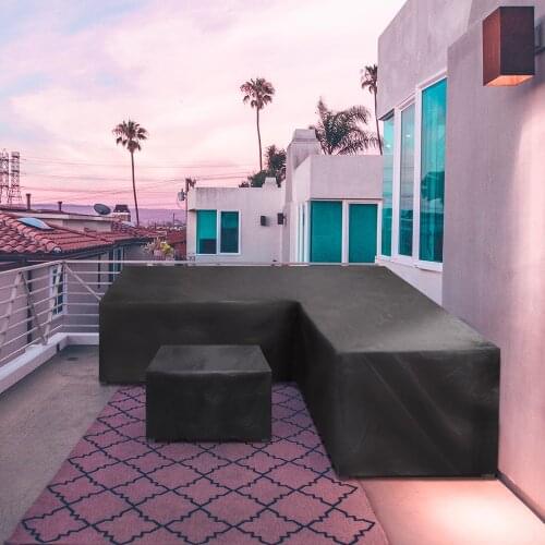 Waterproof Outdoor Patio Garden Furniture Cover Rain Snow Chair Cover Wicker Sofa Table Dust Proof Cover Set Protector Fabric