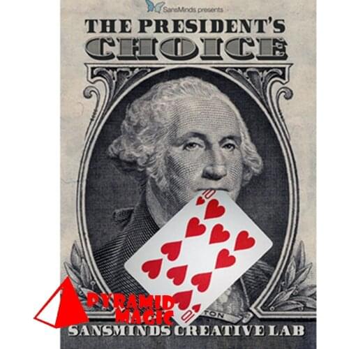 The Presidents Choice (DVD and Gimmicks) by SansMinds / close-up street card magic trick / wholesale