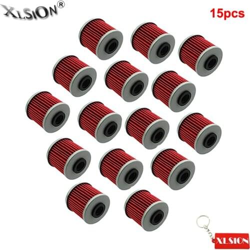 XLSION Aftermarket 15Pcs Oil Filter For Honda 700 Integra (DCT) Transmission Filter 2012-2014 SXS1000 Pioneer 1000 M3 M5P Filter