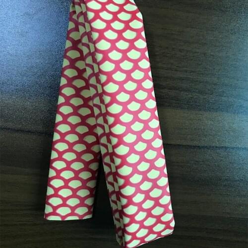 2pcs 1M Double Color Fish Scale heat shrink tubing for Handle Non-slip Grip Fishing Rod Heat Shrink Tube