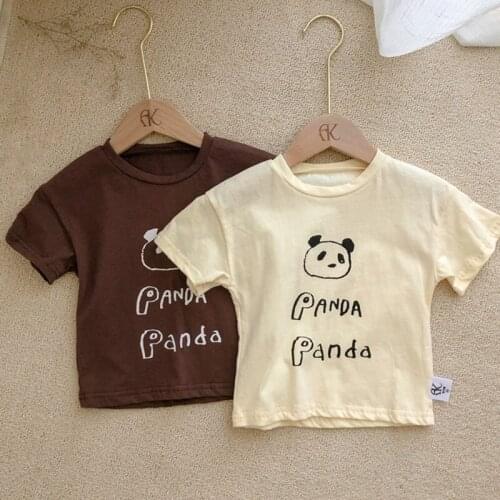 MILANCEL 2021 Summer New Kids T-shirt Cartoon Print Tops Cotton Short Sleeve Children Casual Clothes