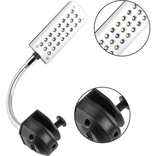 5pcs/lot New LED Aquarium Fish Tank Clip Light 24-led White & Blue Light with plug