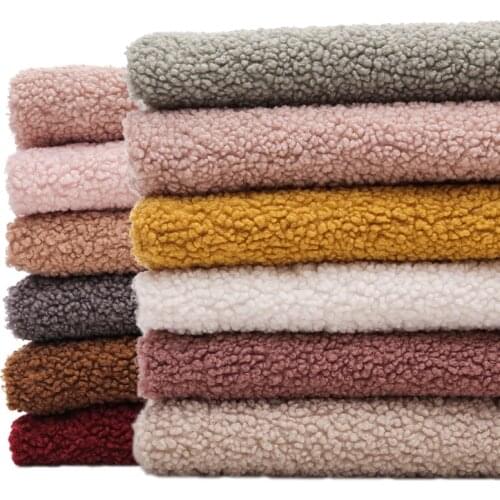 50cm*160cm Lamb velvet fabric cotton velvet lamb clothing Super soft plush fabric DIY Handmade Sewing warm doll pet glove lining