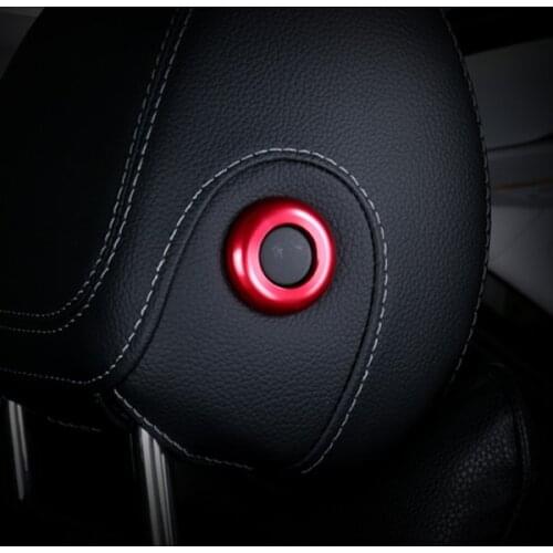 Car Door Lifting Bolt Circle Decoration For Mercedes Benz E Class W213 C W205 GLC X253 Head pillow Adjust Button Decals