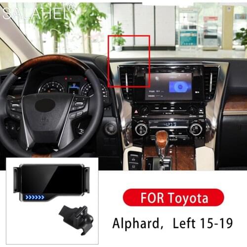 Car Phone Holder In Car Air Vent Mount Stand Mobile Phone Holder For Toyota Alphard Left 15-19 Gravity Smartphone Cell Stand