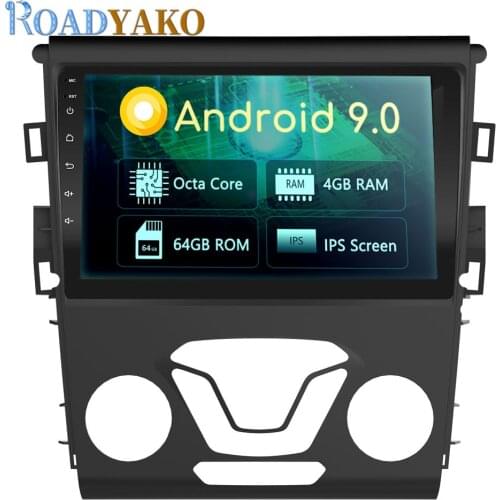 Autoradio 9'' Android Car Radio Multimedia Video Player GPS Navigation For Ford Mondeo 2013 - 2019 Stereo Car Dash Kit 2 Din