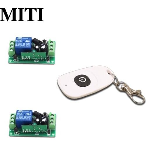 New Style MITI DC9V12V24V 1CH Wireless Remote Control Switch for Guard Door/Window/Curtain 1Transmitter & 2Receiver