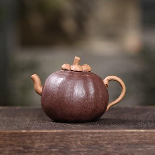 Academic bionics Yixing purple clay teapot famous hand teapot household Teapot Tea Making Kungfu teapot bamboo teapot
