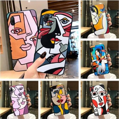 Picasso Abstract Art Painting Phone Case For Vivo Y91c Y17 Y51 Y67 Y55 Y7s Y81 Y19 Y97 Y93 V17 vivos5