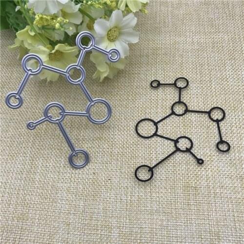 Geometric hollow Round lett Metal Cutting Die Stencil for DIY Scrapbooking Album Paper Card Decor Craft Embossing Die