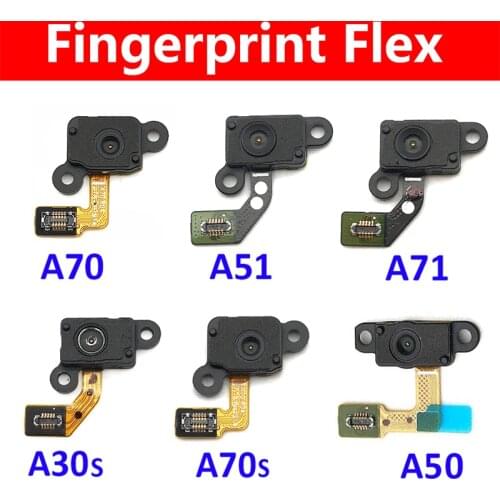 Home Button Fingerprint Sensor Flex Cable For Samsung A30S A307F A51 A515F A70 A705F A70S A707F A71 A715F Repairing Parts