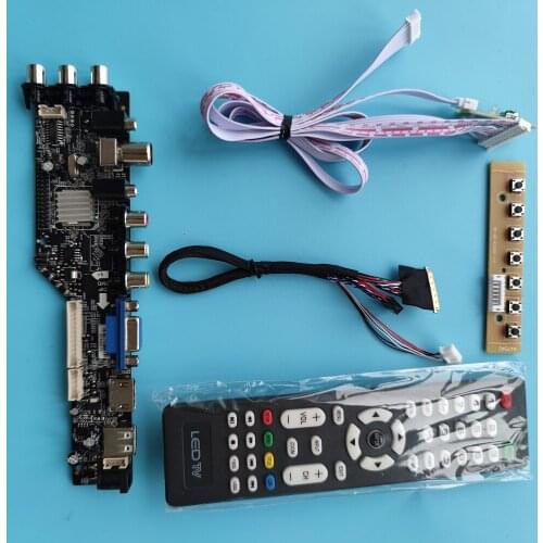 Kit For LTN121AT09-H01/LTN121AT09-H02 40pin VGA LED HDMI digital 1280X800 Signal controller board DVB-T remote WLED TV LVDS USB