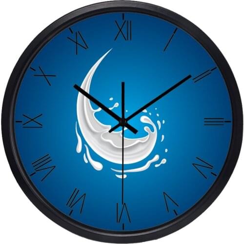 New Arrive Creative Milk Drops Rome Wall Clock