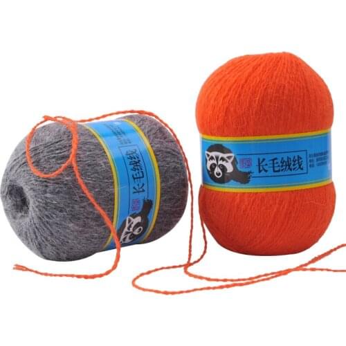 Sheep mink fur medium thick hand-knitted long mink yarn wholesale Threads for knitting alize yarn down mink specials 50g/pc 300m