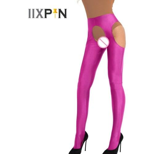 Sexy Women Lingerie Hollow Out Open Crotch Long Stockings Stretchy Suspender Pantyhose Tights Body Stockings Underwear Costumes