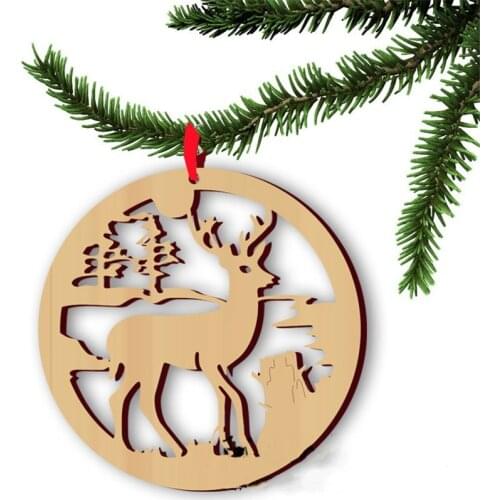 10Pcs/Lot Lawn wedding wooden sign kiss Bride and groom under the tree for with string hanging christmas tree decoration