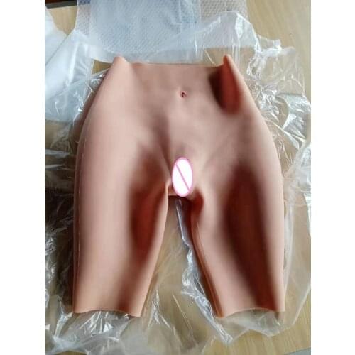 7G Upgrade L Fake Shorts Silicone Realistic Vagina Panties Lift Hip Artificial Sex Shemale Crossdresser Pussy Pants Transgender