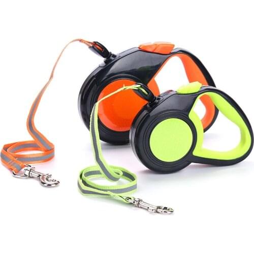 3M/5M/8MRetractable Dog Leash Nylon Extending Walking Reflective Leads Running Lead for Small Large Dogs With Dog Dispenser