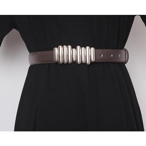 Womens runway fashion PU leather Cummerbunds female Dress Corsets Waistband Belts decoration wide belt R3130