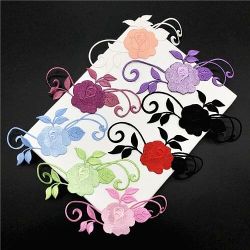 1 pieces flower patches iron on clothes T-shirt Dresses applications thermo-stickers for clothes heat transfer stickers
