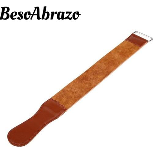 1 Pc Leather Sharpening Strop for Knife Polishing Professional Barber Straight Razor Sharpener Strap Blade Grinding Belt