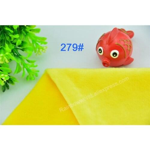 279# Yellow Color Super Soft Short Hair 2-3mm Fleece Fabric Velvet Microfiber Velboa for DIY Patchwork Toy Shoes Sofa Pillow