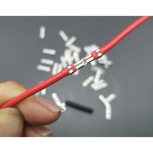 500pcs Terminal block Cold-pressed terminal Butt-socket connector Connector crimping terminal Quick-connect terminal 0.5-1.5