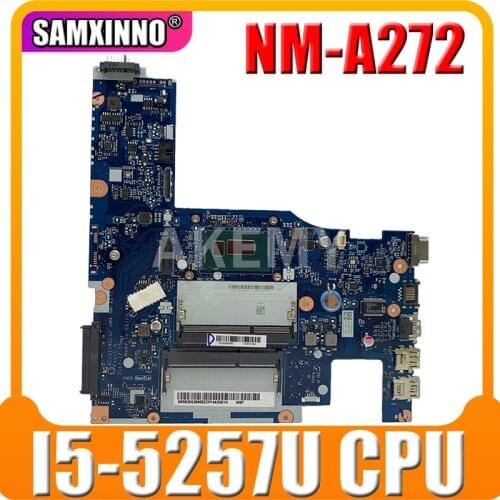 Akemy New Mainboard For Lenovo G50-80 G50-70 G50-70M Z50-70 NM-A362 Laotop Motherboard NM-A272 w/ I5-5257U CPU