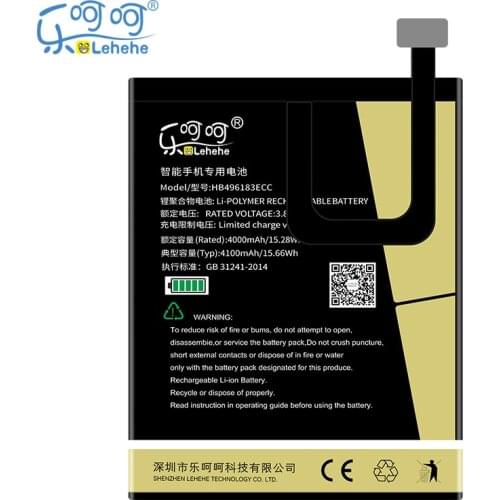 New Original LEHEHE HB496183ECC Battery for Huawei Enjoy 6 NCE-AL00 4100mAh Cellphone Battery Replacement with Tools Gifts