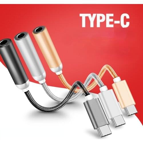 Type C 3.5 Jack Earphone Audio Aux Cable for xiaomi huawei USB to 3.5mm Headphones Adapter For SAMSUNG Galaxy Note 10 20 S10 S20