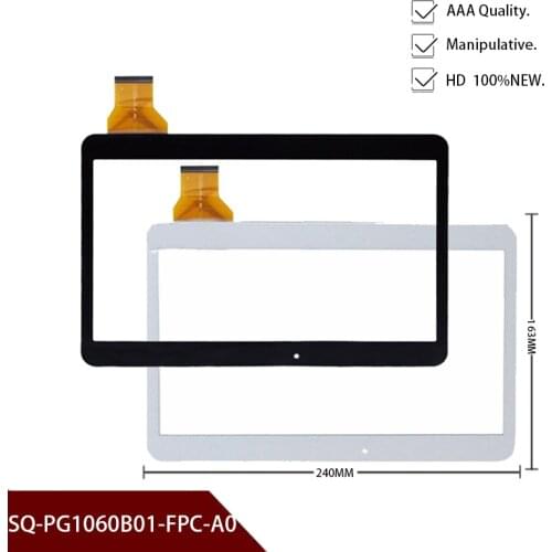 White or black 10.1" inch Tablet SQ-PG1060B01-FPC-A0 Touch screen digitizer panel replacement glass Sensor Free Shipping
