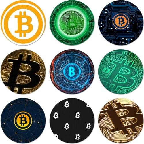 Bitcoin Brooch Pin Cosplay Badge Accessories For Clothes Backpack Decoration Gift 58mm