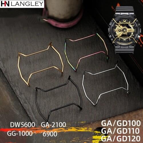 Watch Case for CASIO for G-SHOCK GA-110 100 GD-120 5600 5610 6900 ga2100 gg1000 Male Metal Anti-collision Protection Bumper