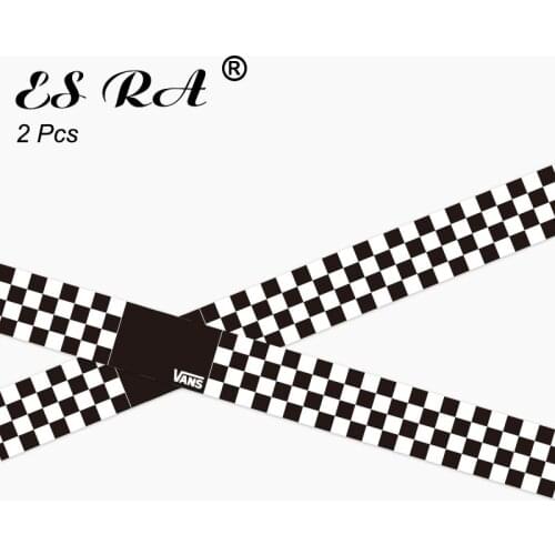 2Pcs/Set 2.4*23.2i" Long Stickers Brand Pegatinas Decals Logo Black and White Decals PVC Waterproof for Luggage Wall Glass Room