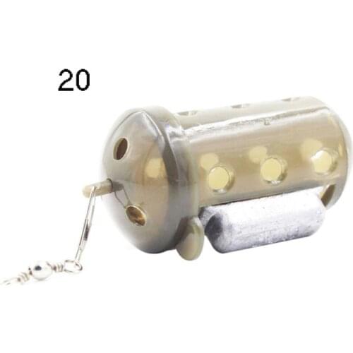Fishing Lure Cage Feeder Block End Fish Bait Lure Holder Fishing Tackle with Lead 2021